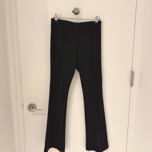 Veronica Beard Black Hibiscus Slim Flare Pant, Size 2 - Picture 2 of 5